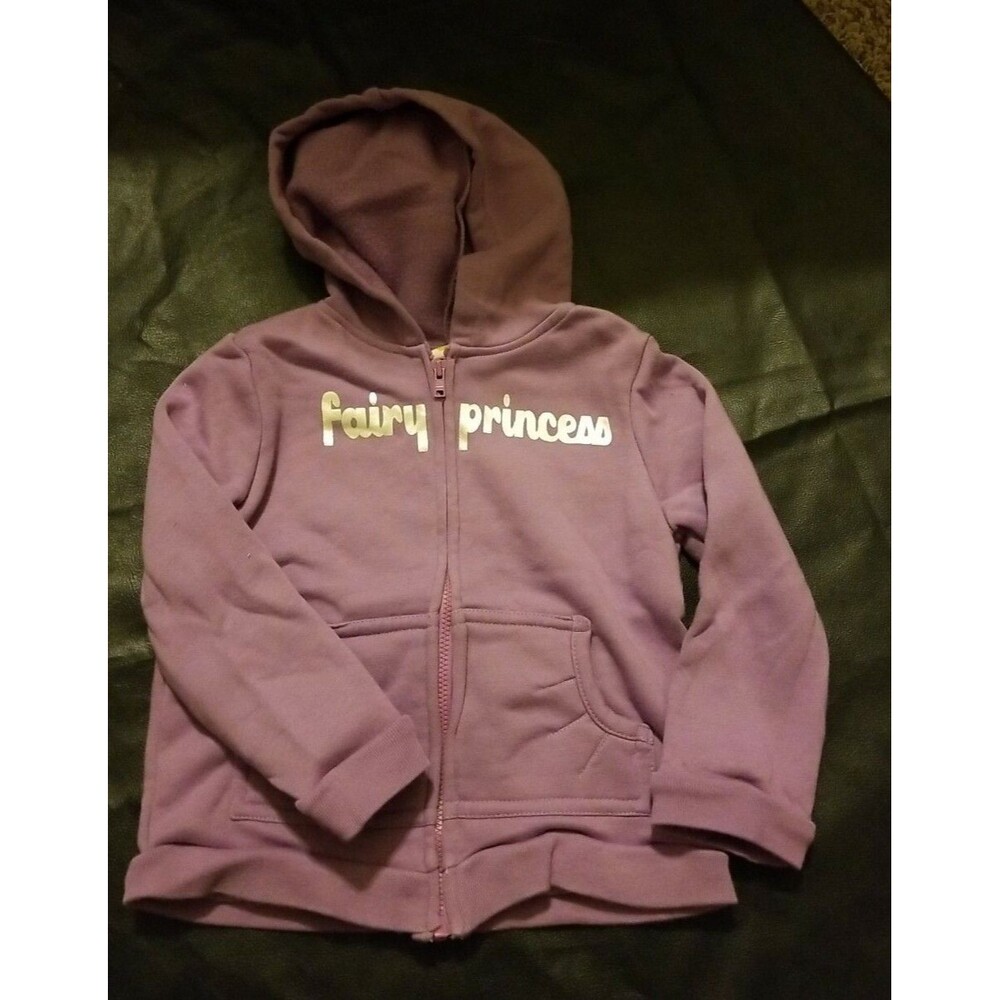 Girl's Crazy 8 "fairy Princess" 3t purple zip hooded sweat jacket